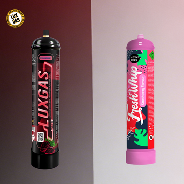 Comparación entre LuxGas y FreshWhip: cartuchos de N₂O para el mercado hostelero europeo