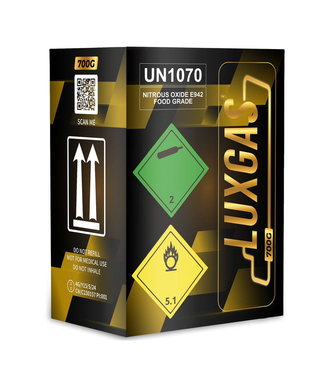 LUXGAS Original Cream Charger 700 gram