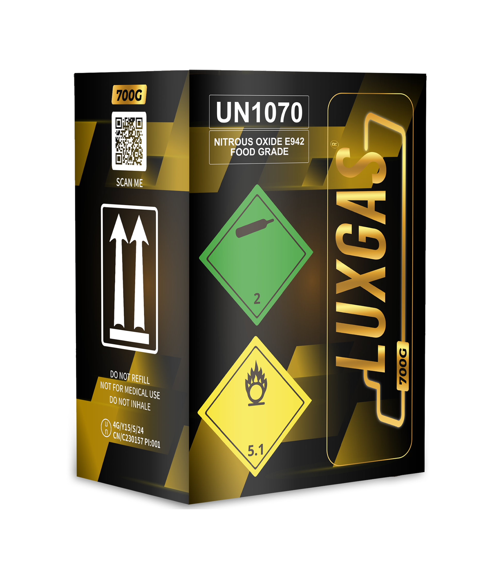 LUXGAS Original Cream Charger 700 gram