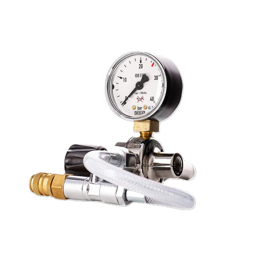 Professional pressure regulator for N2O cream charger systems
