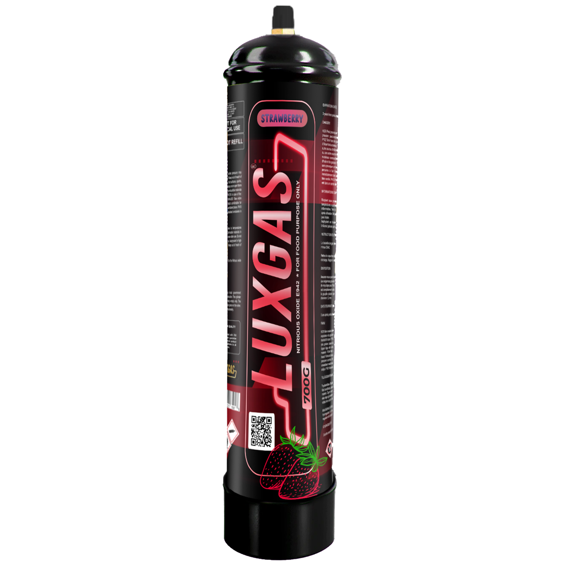 LUXGAS Strawberry Cream Charger 700 gram