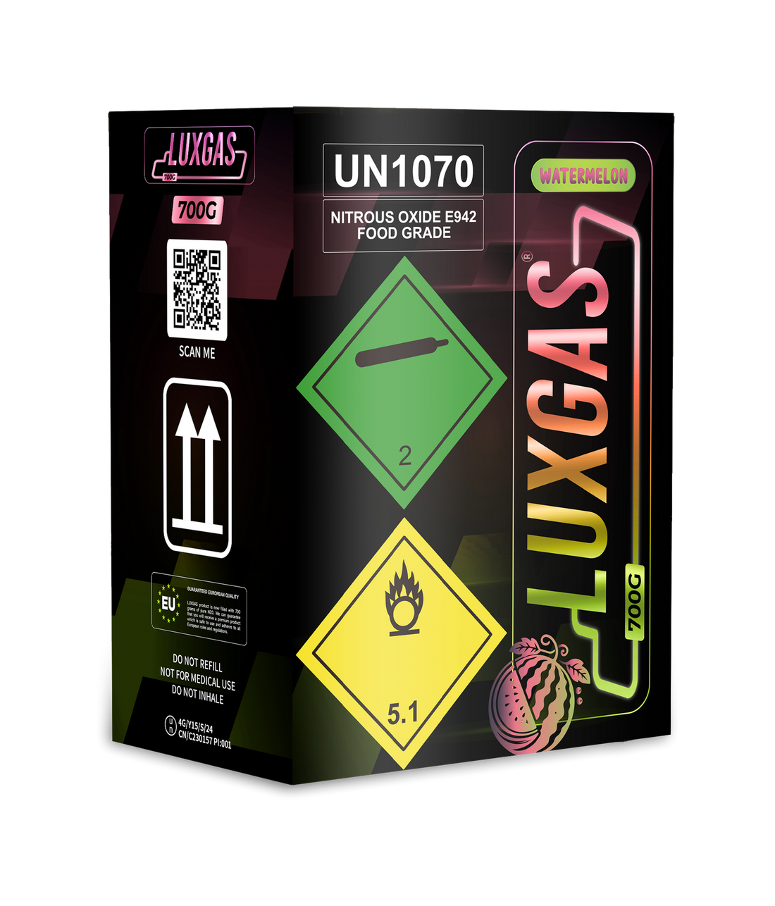 LUXGAS Watermelon Cream Charger 700 gram
