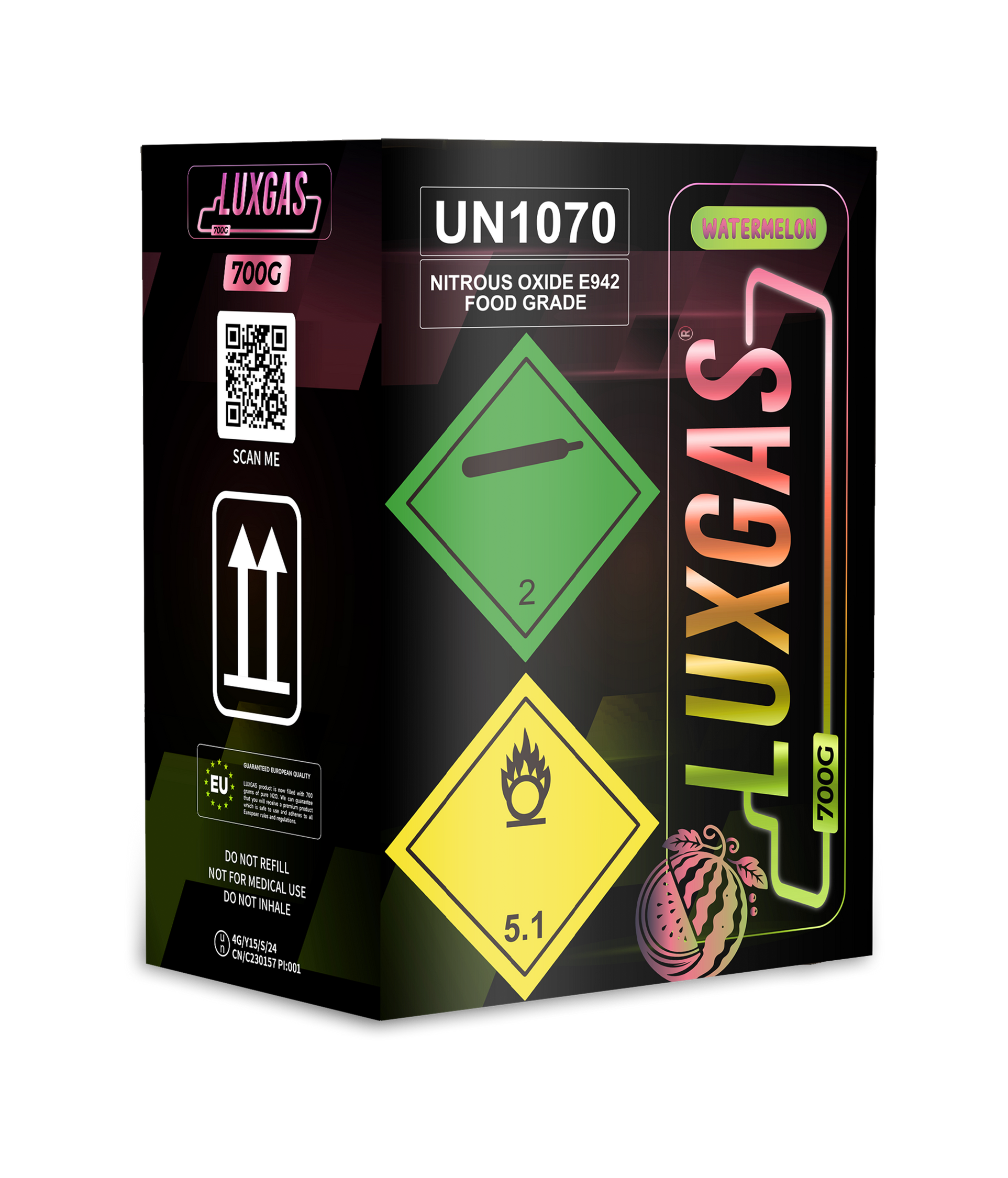 LUXGAS Watermelon Cream Charger 700 gram