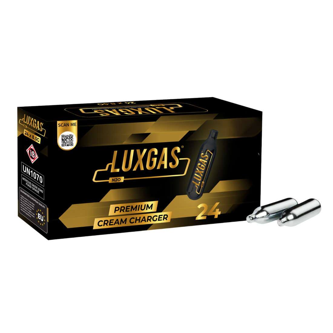 Bombola di ricarica premium per crema luxgas da 24 * 8,5 g N2O fornitura sfusa