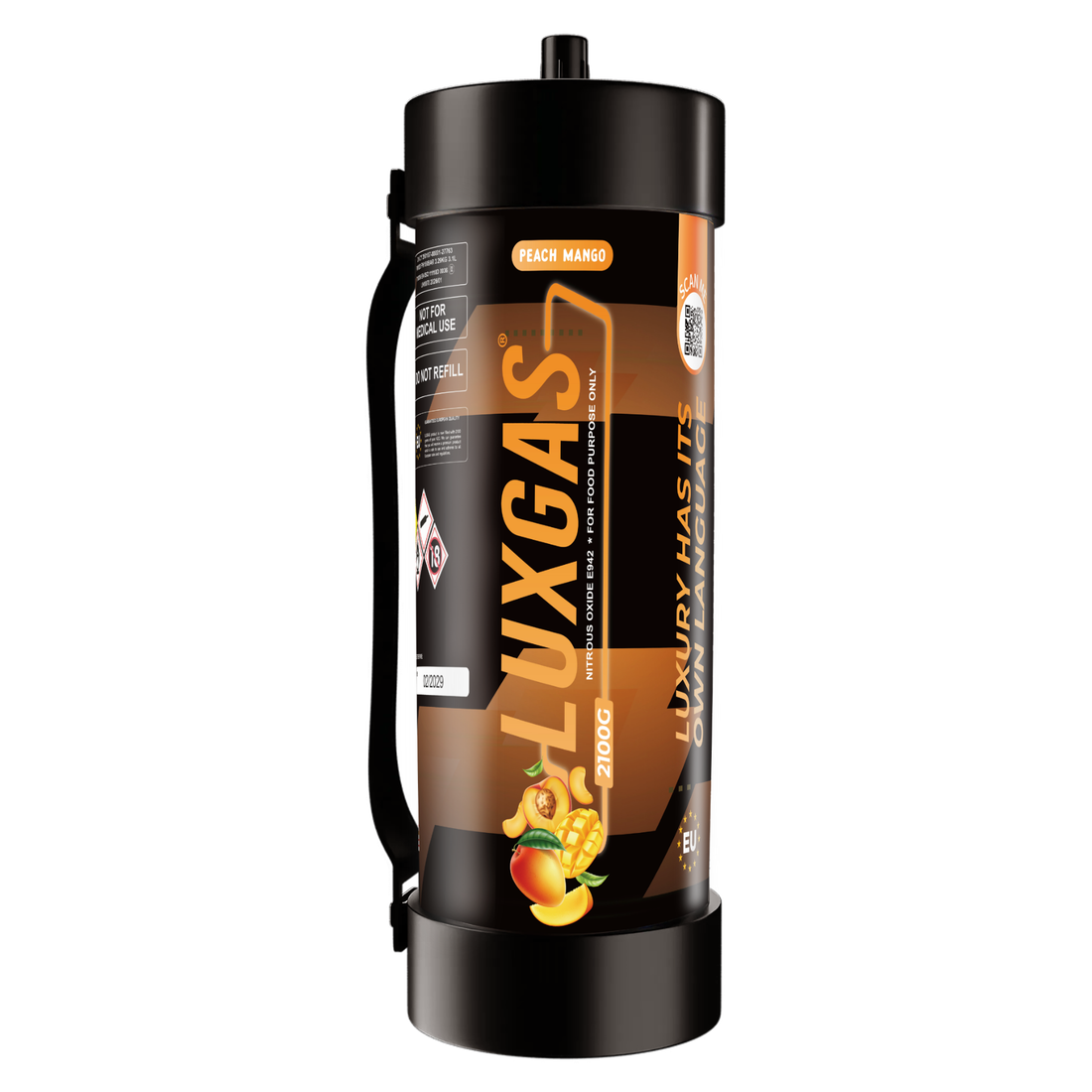 Luxgas Peach Mango 2100g Caricatore per crema bombola N2O fornitura sfusa