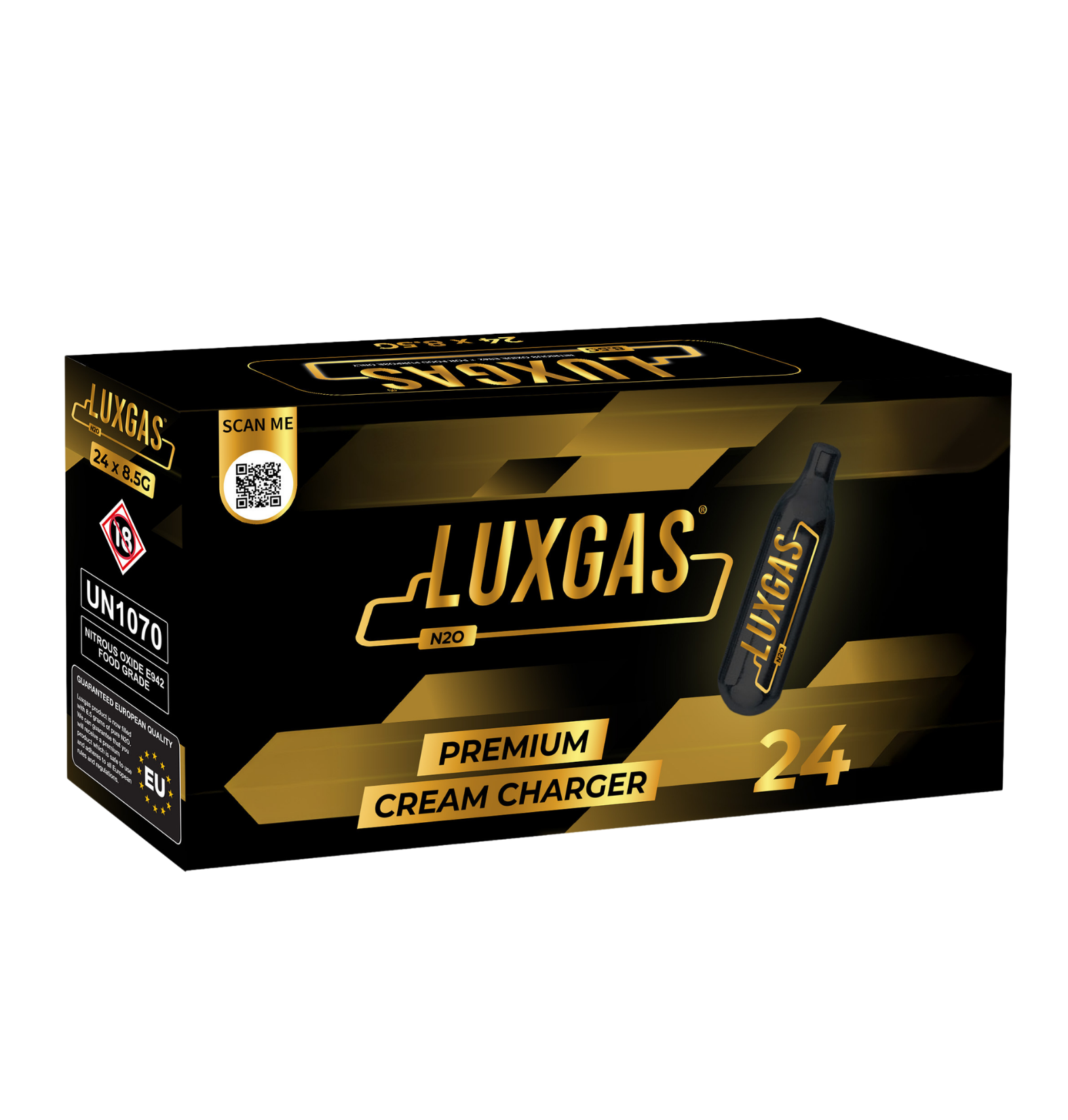 LUXGAS 24 × 8,5 g náplní do šlehačky
