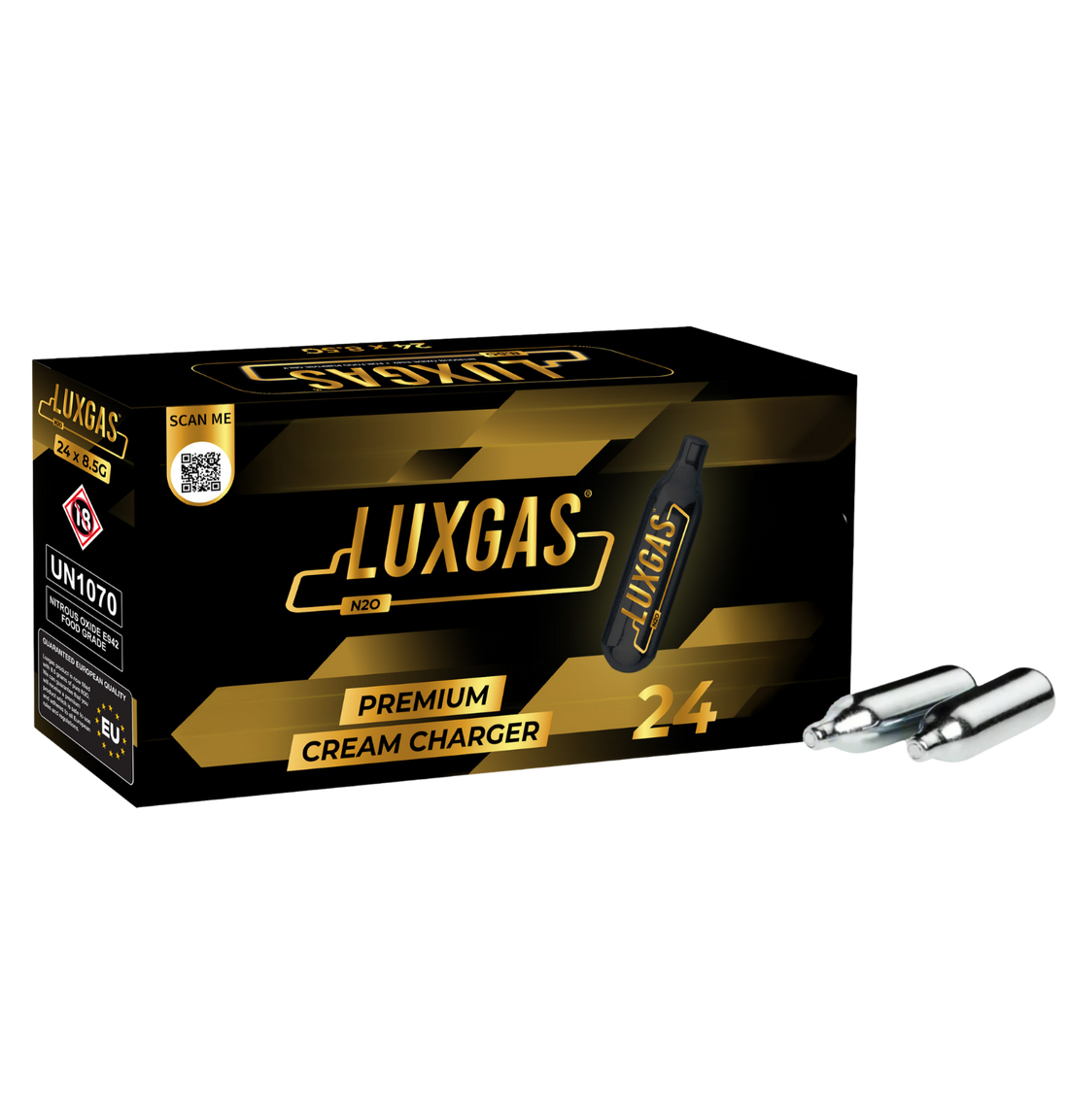 LUXGAS 24 × 8,5 г патрони за сметана