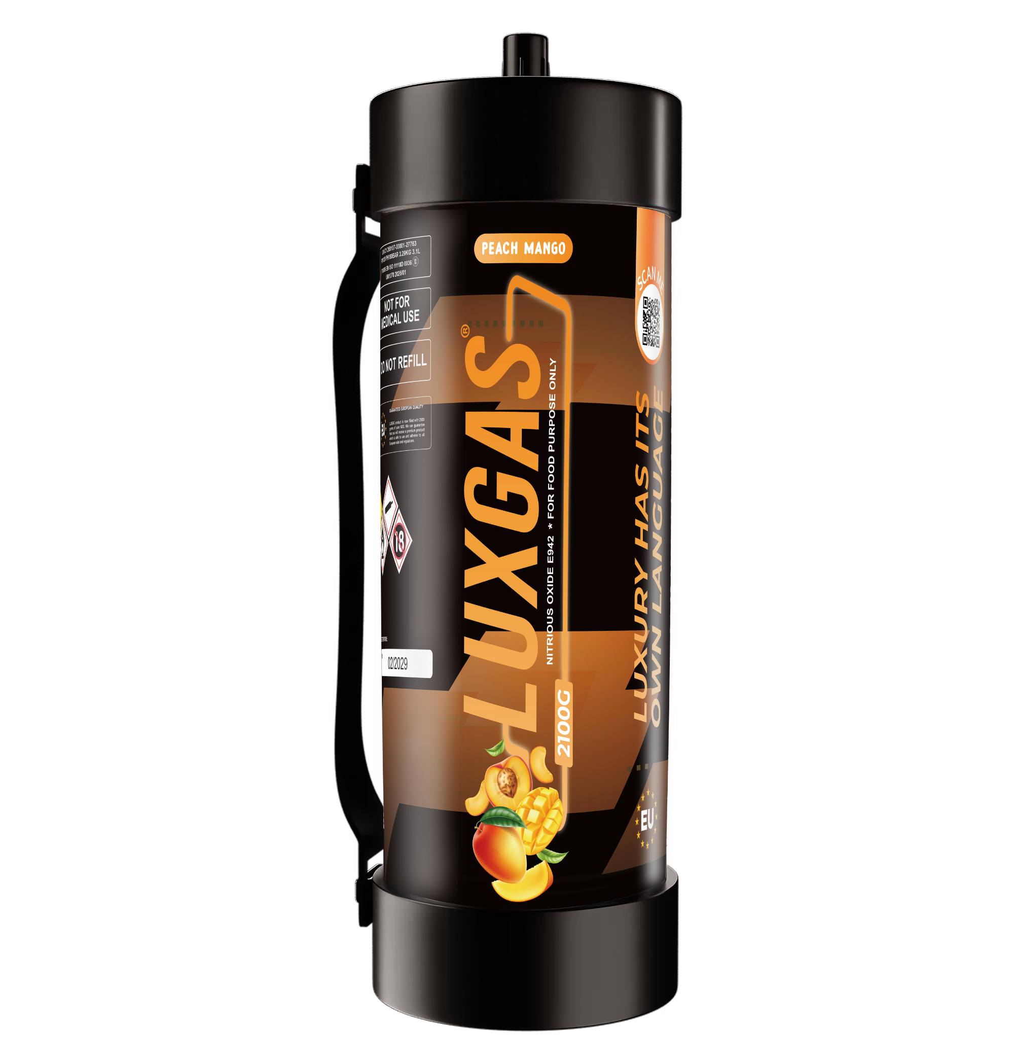 LUXGAS Peach Mango 2100G Cream Charger (US)