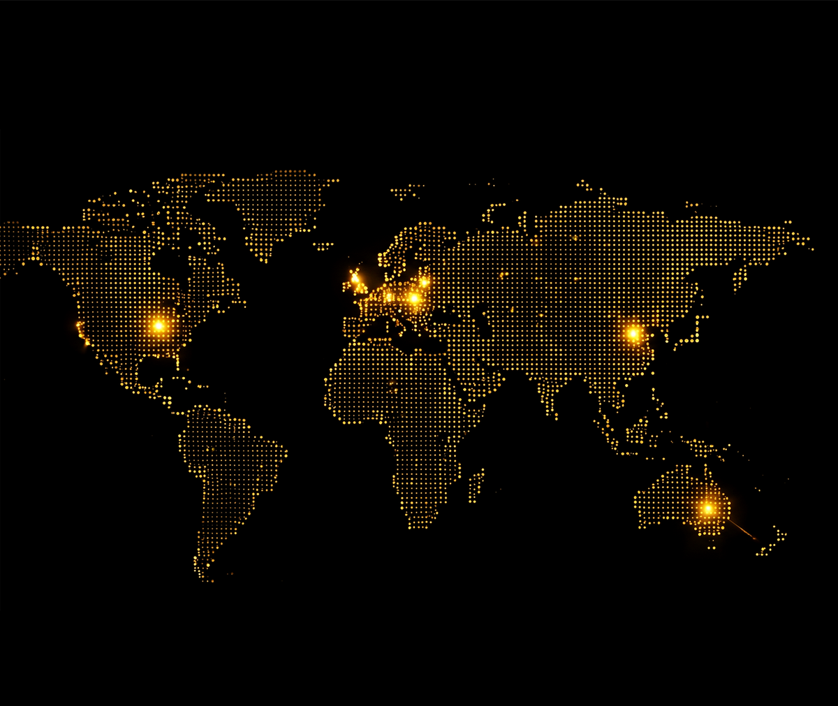 LuxGas global distribution map