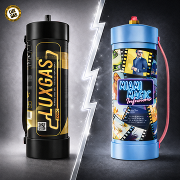 LUXGAS vs Miami Magic: Výběr správného dodavatele N2O krémových náplní pro trhy EU B2B a eventové trhy
