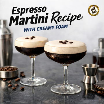 Receita de Espresso Martini com Espuma Cremosa: O Melhor Cocktail de Café para Festas