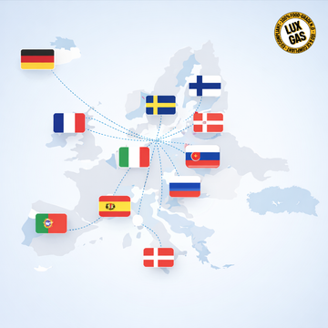 Hur livsmedelsklassad lustgas transporteras i Europa: distribution, logistik och marknadstillträde